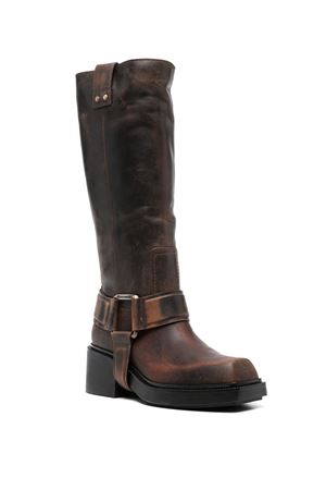 Stivali Saddle in pelle di vitello marrone VIC MATIE' | 1F2354DF06F050310BISCUIT